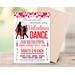 Customizable Valentine's School Mother Son Dance Ticket and Flyer Bundle Template